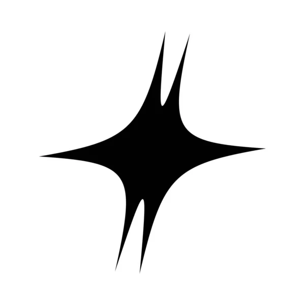 抽象ランダム幾何学的形状 非図形的で非具象的な芸術的なイラスト — ストックベクタ