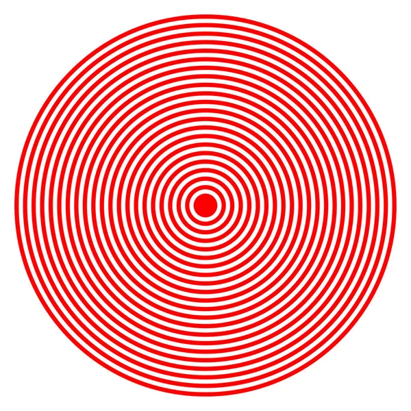 Концентрические Радиальные Круги Иконка Элемента Дизайна Колец Векторная Иллюстрация Клип — стоковый вектор