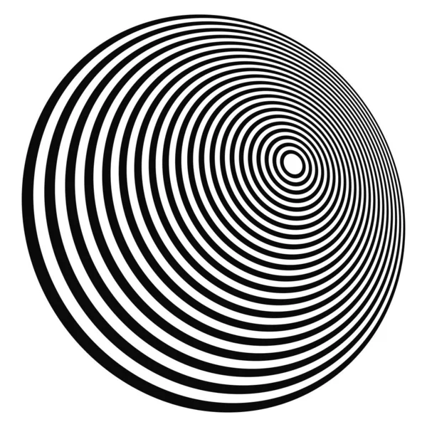 Eşmerkezli dairesel daireler, halka tasarımı element simgesi. Stock vektör illüstrasyonu, klip- art grafikleri