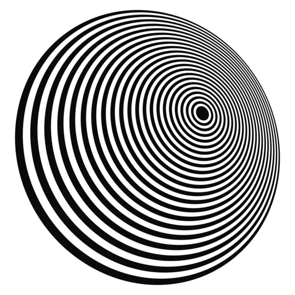 Eşmerkezli dairesel daireler, halka tasarımı element simgesi. Stock vektör illüstrasyonu, klip- art grafikleri