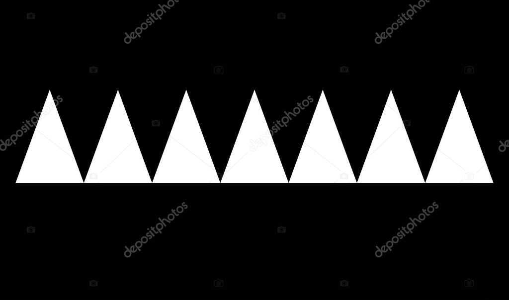 Horizontal dividers, separators vector illustration