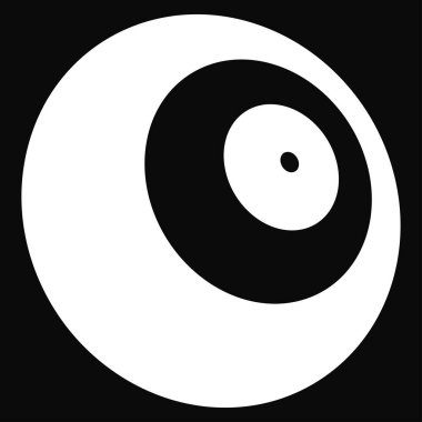 Eşmerkezli dairesel daireler, halka tasarımı element simgesi. Stock vektör illüstrasyonu, klip- art grafikleri