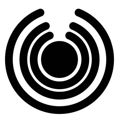 Soyut geometrik sembol, ikon vektör grafikleri, illüstrasyon. Stock vektör illüstrasyonu, klip- art grafikleri