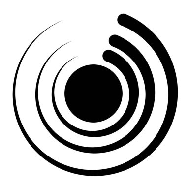 Soyut geometrik sembol, ikon vektör grafikleri, illüstrasyon. Stock vektör illüstrasyonu, klip- art grafikleri