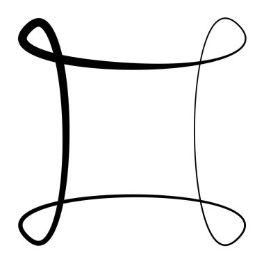 Soyut geometrik sembol, ikon vektör grafikleri, illüstrasyon. Stock vektör illüstrasyonu, klip- art grafikleri