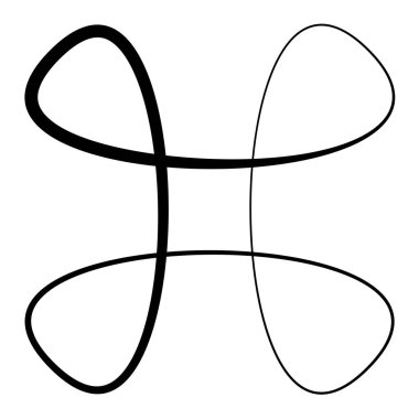 Soyut geometrik sembol, ikon vektör grafikleri, illüstrasyon. Stock vektör illüstrasyonu, klip- art grafikleri