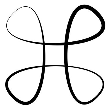 Soyut geometrik sembol, ikon vektör grafikleri, illüstrasyon. Stock vektör illüstrasyonu, klip- art grafikleri