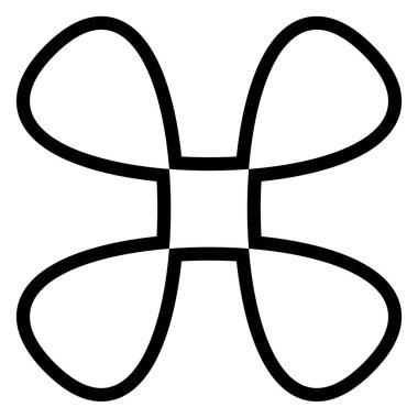 Soyut geometrik sembol, ikon vektör grafikleri, illüstrasyon. Stock vektör illüstrasyonu, klip- art grafikleri