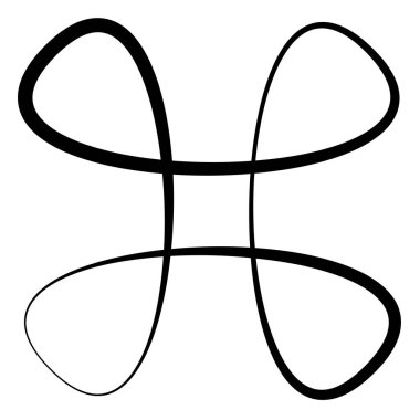 Soyut geometrik sembol, ikon vektör grafikleri, illüstrasyon. Stock vektör illüstrasyonu, klip- art grafikleri