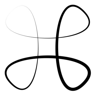 Soyut geometrik sembol, ikon vektör grafikleri, illüstrasyon. Stock vektör illüstrasyonu, klip- art grafikleri