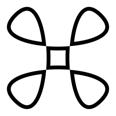 Soyut geometrik sembol, ikon vektör grafikleri, illüstrasyon. Stock vektör illüstrasyonu, klip- art grafikleri