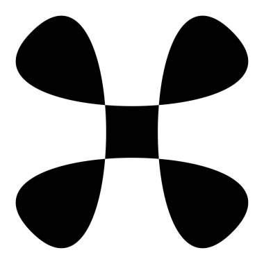 Soyut geometrik sembol, ikon vektör grafikleri, illüstrasyon. Stock vektör illüstrasyonu, klip- art grafikleri