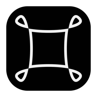 Soyut geometrik sembol, ikon vektör grafikleri, illüstrasyon. Stock vektör illüstrasyonu, klip- art grafikleri