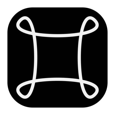 Soyut geometrik sembol, ikon vektör grafikleri, illüstrasyon. Stock vektör illüstrasyonu, klip- art grafikleri