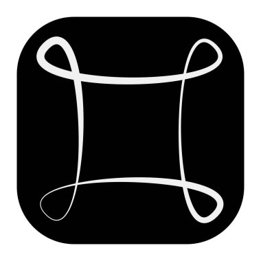 Soyut geometrik sembol, ikon vektör grafikleri, illüstrasyon. Stock vektör illüstrasyonu, klip- art grafikleri