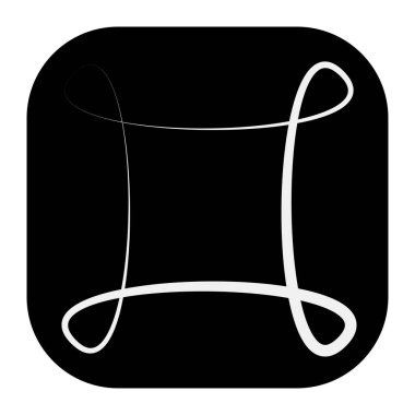 Soyut geometrik sembol, ikon vektör grafikleri, illüstrasyon. Stock vektör illüstrasyonu, klip- art grafikleri