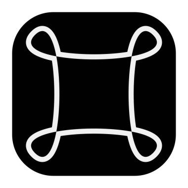 Soyut geometrik sembol, ikon vektör grafikleri, illüstrasyon. Stock vektör illüstrasyonu, klip- art grafikleri