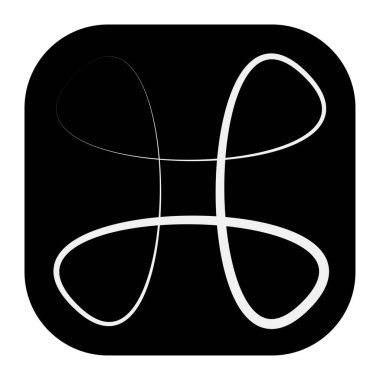 Soyut geometrik sembol, ikon vektör grafikleri, illüstrasyon. Stock vektör illüstrasyonu, klip- art grafikleri