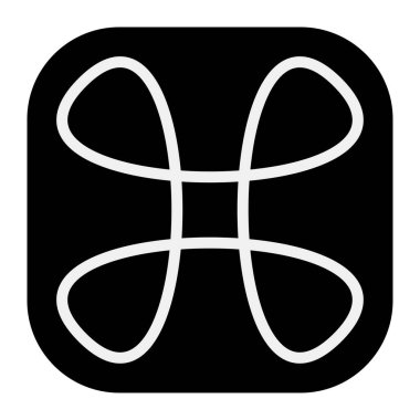 Soyut geometrik sembol, ikon vektör grafikleri, illüstrasyon. Stock vektör illüstrasyonu, klip- art grafikleri