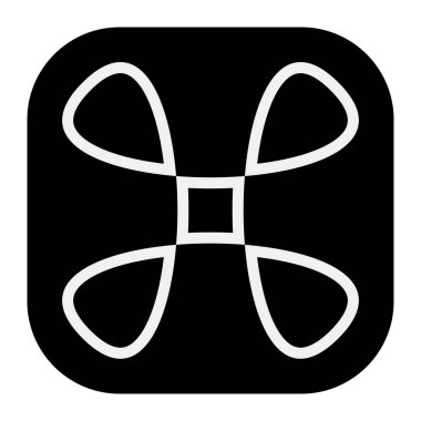 Soyut geometrik sembol, ikon vektör grafikleri, illüstrasyon. Stock vektör illüstrasyonu, klip- art grafikleri