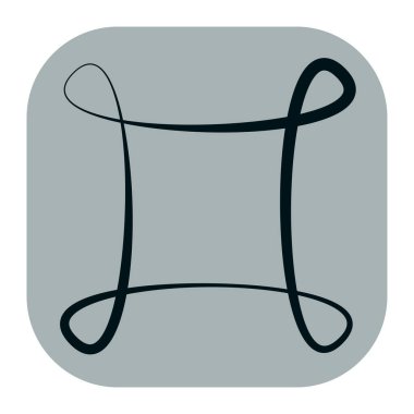 Soyut geometrik sembol, ikon vektör grafikleri, illüstrasyon. Stock vektör illüstrasyonu, klip- art grafikleri