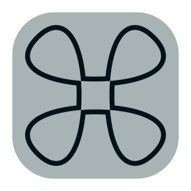 Soyut geometrik sembol, ikon vektör grafikleri, illüstrasyon. Stock vektör illüstrasyonu, klip- art grafikleri