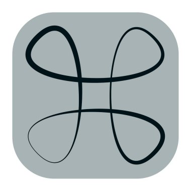 Soyut geometrik sembol, ikon vektör grafikleri, illüstrasyon. Stock vektör illüstrasyonu, klip- art grafikleri