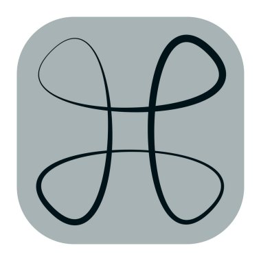 Soyut geometrik sembol, ikon vektör grafikleri, illüstrasyon. Stock vektör illüstrasyonu, klip- art grafikleri