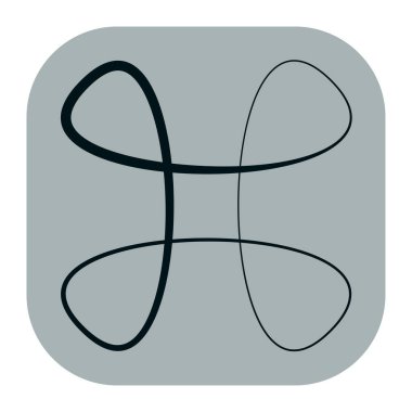 Soyut geometrik sembol, ikon vektör grafikleri, illüstrasyon. Stock vektör illüstrasyonu, klip- art grafikleri