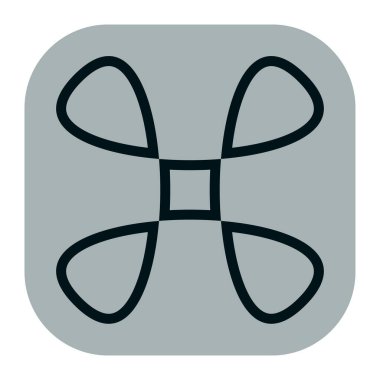 Soyut geometrik sembol, ikon vektör grafikleri, illüstrasyon. Stock vektör illüstrasyonu, klip- art grafikleri