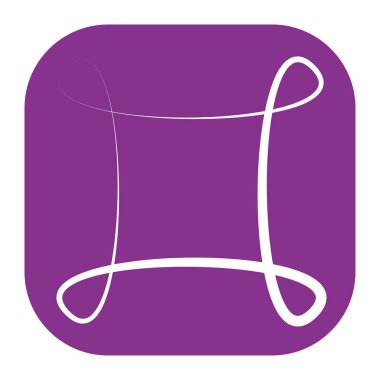 Soyut geometrik sembol, ikon vektör grafikleri, illüstrasyon. Stock vektör illüstrasyonu, klip- art grafikleri