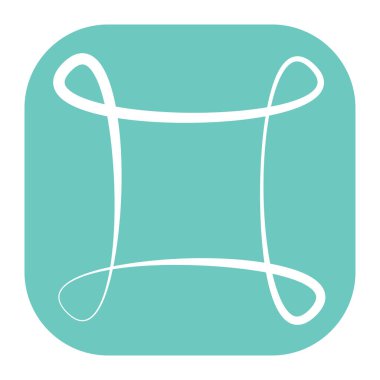 Soyut geometrik sembol, ikon vektör grafikleri, illüstrasyon. Stock vektör illüstrasyonu, klip- art grafikleri