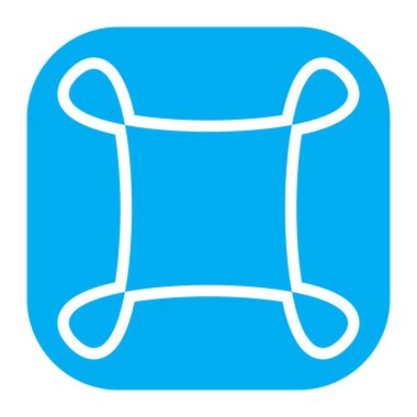 Soyut geometrik sembol, ikon vektör grafikleri, illüstrasyon. Stock vektör illüstrasyonu, klip- art grafikleri