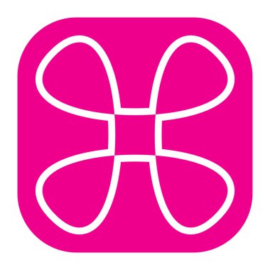 Soyut geometrik sembol, ikon vektör grafikleri, illüstrasyon. Stock vektör illüstrasyonu, klip- art grafikleri