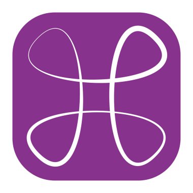 Soyut geometrik sembol, ikon vektör grafikleri, illüstrasyon. Stock vektör illüstrasyonu, klip- art grafikleri