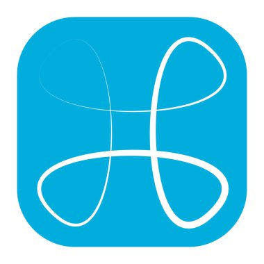 Soyut geometrik sembol, ikon vektör grafikleri, illüstrasyon. Stock vektör illüstrasyonu, klip- art grafikleri