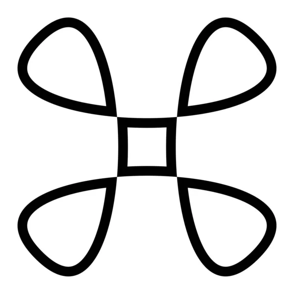 Abstrakcyjny Symbol Geometryczny Grafika Wektorowa Ikon Ilustracja Ilustracja Wektora Akcji — Wektor stockowy