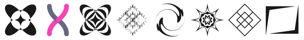 Abstract Geometric Symbol Icon Vector Graphics Illustration Stock Vector Illustration — 스톡 벡터