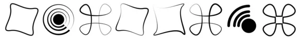 Simbol Geometris Abstrak Grafik Vektor Ikon Ilustrasi Ilustrasi Vektor Saham - Stok Vektor