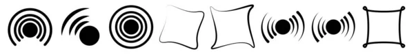Absztrakt Geometriai Szimbólum Ikon Vektor Grafika Illusztráció Készletvektor Illusztráció Clip — Stock Vector