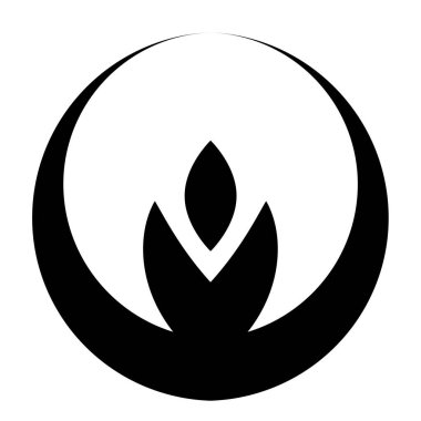 Soyut geometrik sembol, ikon vektör grafikleri, illüstrasyon. Stock vektör illüstrasyonu, klip- art grafikleri