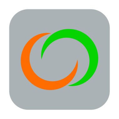 Soyut geometrik sembol, ikon vektör grafikleri, illüstrasyon. Stock vektör illüstrasyonu, klip- art grafikleri