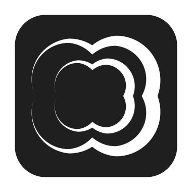 Soyut geometrik sembol, ikon vektör grafikleri, illüstrasyon. Stock vektör illüstrasyonu, klip- art grafikleri