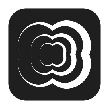 Soyut geometrik sembol, ikon vektör grafikleri, illüstrasyon. Stock vektör illüstrasyonu, klip- art grafikleri