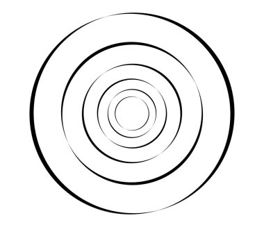 Eşmerkezli daireler, halkalar. Dairesel geometrik öge