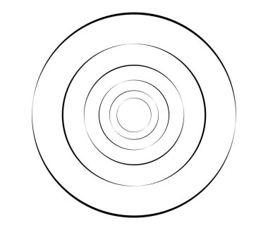Eşmerkezli daireler, halkalar. Dairesel geometrik öge