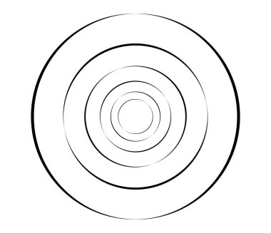 Eşmerkezli daireler, halkalar. Dairesel geometrik öge