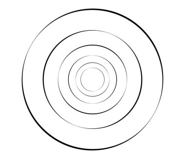 Eşmerkezli daireler, halkalar. Dairesel geometrik öge
