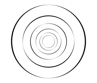 Eşmerkezli daireler, halkalar. Dairesel geometrik öge