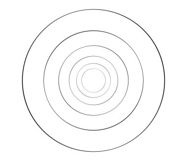 Eşmerkezli daireler, halkalar. Dairesel geometrik öge